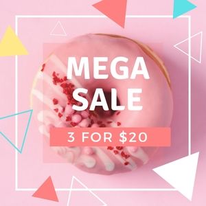 3 for $20 Mega Sale